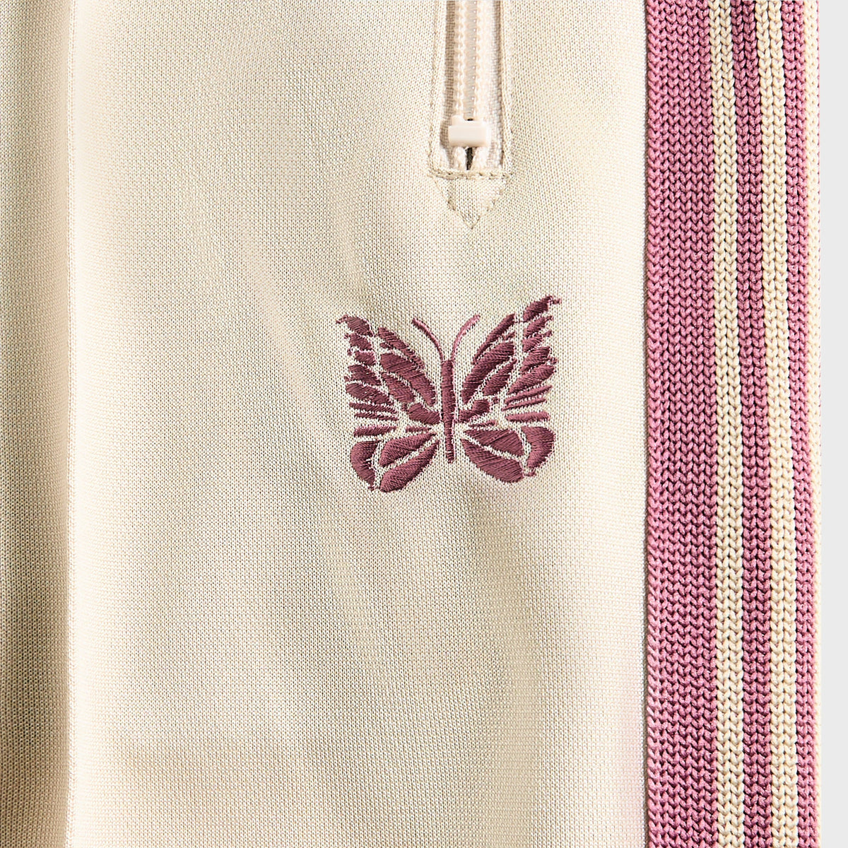 Needles Track Pant Poly Smooth - Ivory | Kith
