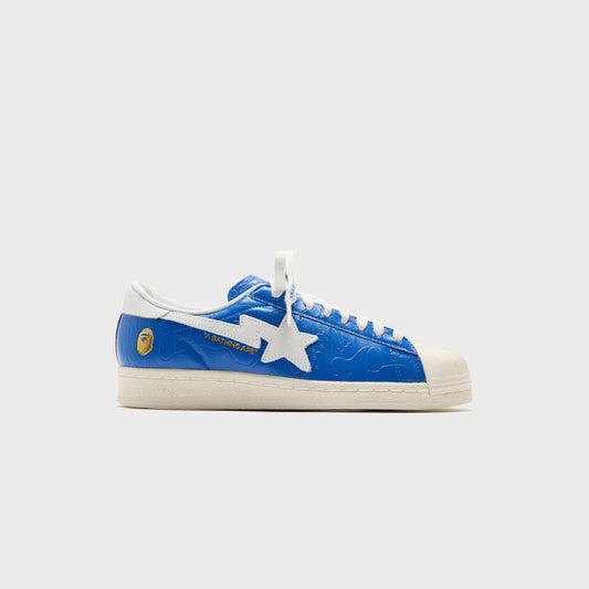 adidas x Bape Superstar - Blue / White / Off White | Kith