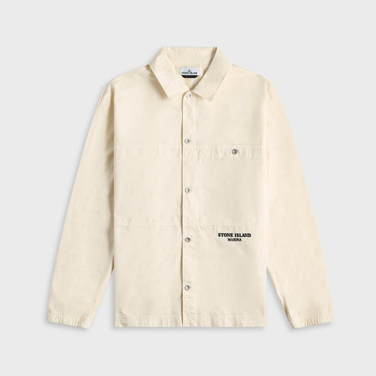 Stone Island Cotton Tela Marina Shirt - Ivory | Kith