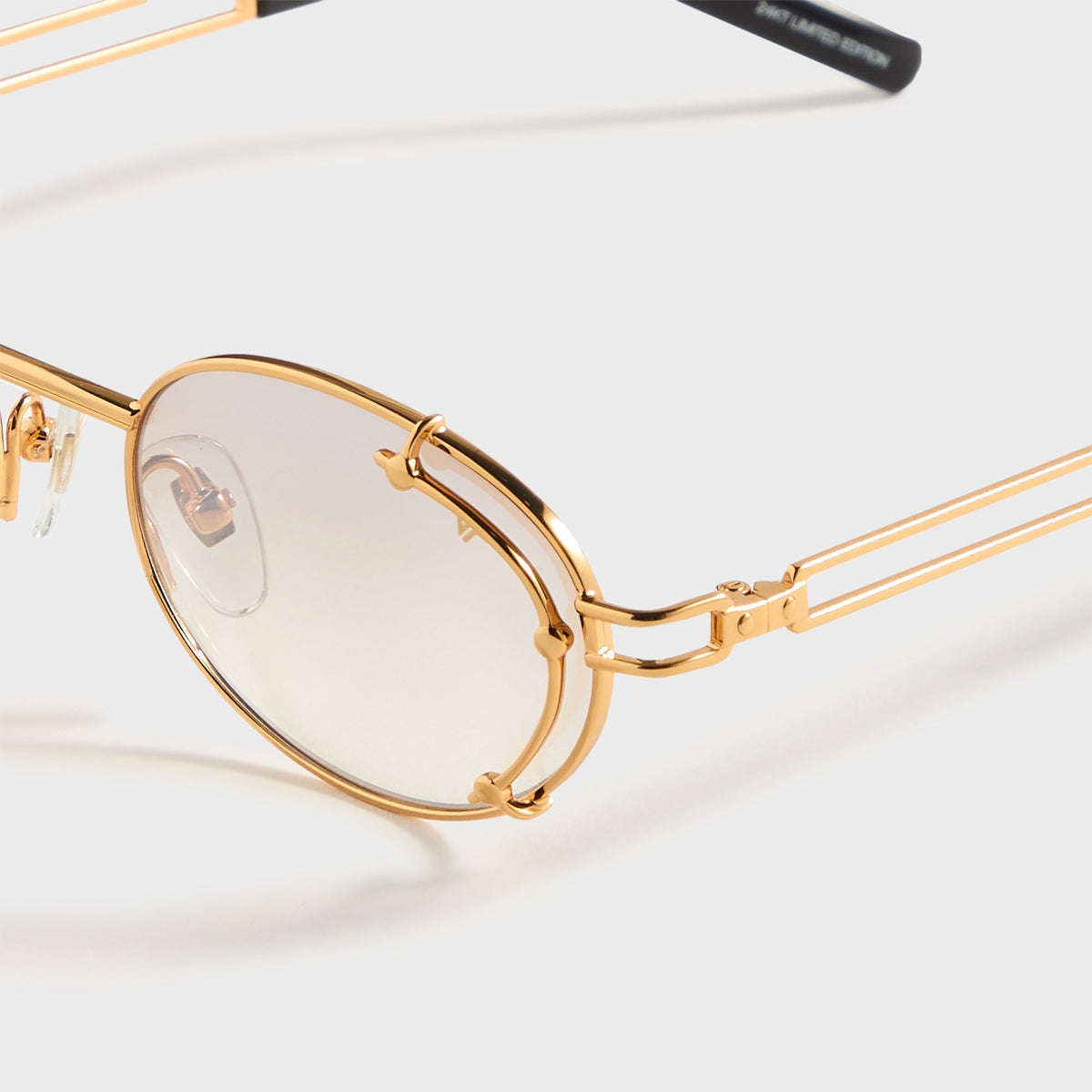 Vintage Frames Knowledge 24KT - Yellow Gold / Brown Smoke Gradient | Kith