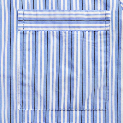Tekla Cotton Poplin Pyjama Shirt - Penny Stripes | Kith