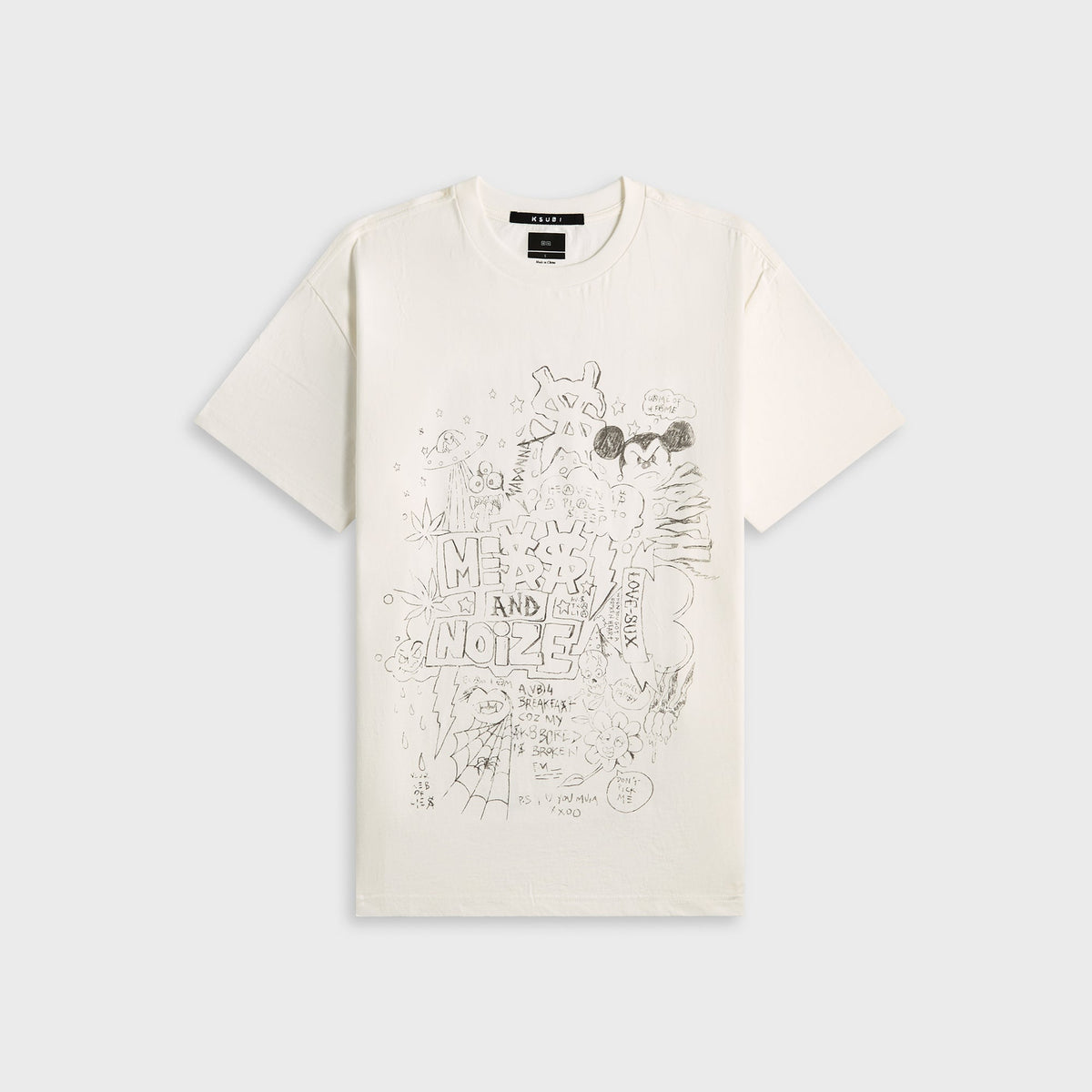 Ksubi Noize Biggie Short Sleeve Tee - Vintage White | Kith