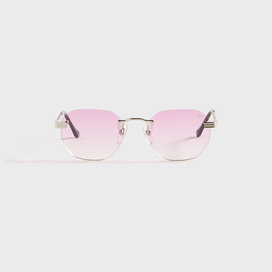 Vintage Frames Detroit Player Rimless Drill Mount 24KT - White Gold / | Kith