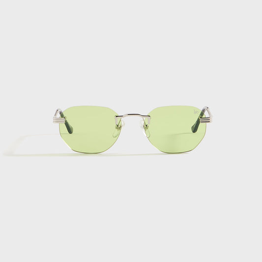 Vintage Frames Detroit Player Rimless Drill Mount 24KT - White Gold / | Kith