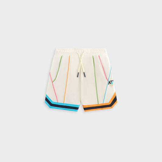 Kith Kids NY to the World Unisphere Faille Short - Sandrift | Kith