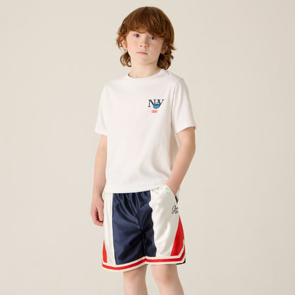 Kith Kids NY to the World Faille Curtis Short - Nocturnal | Kith