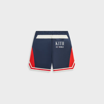 Kith Kids NY to the World Faille Curtis Short - Nocturnal | Kith