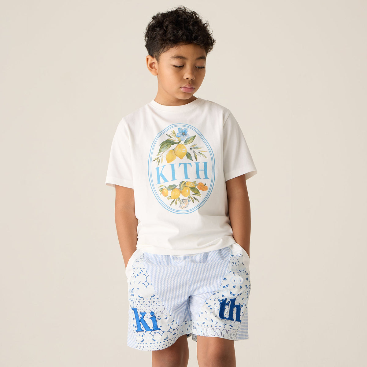 Kith Kids Patchwork Turbo Short - Larimar | Kith