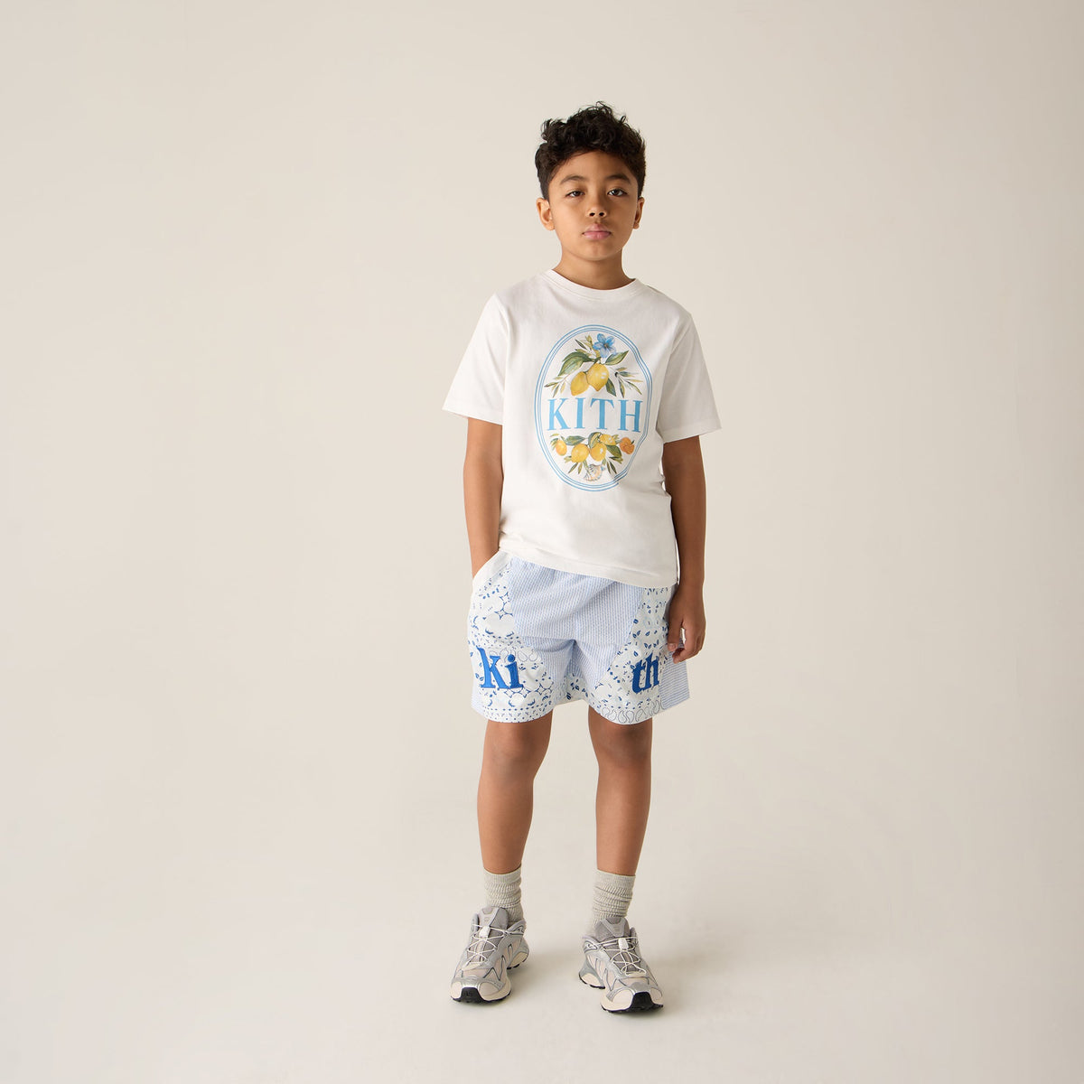 Kith Kids Patchwork Turbo Short - Larimar | Kith