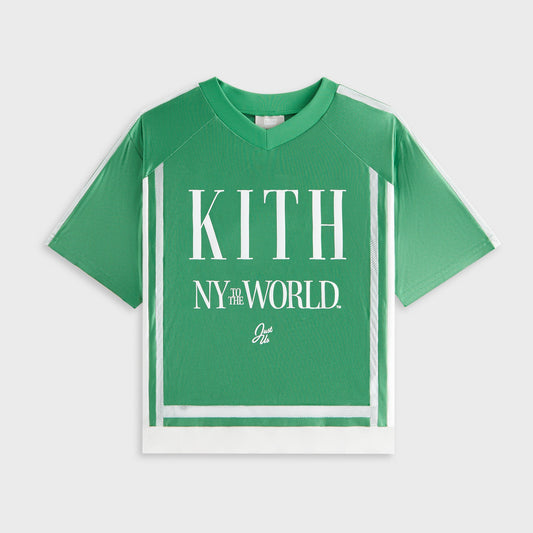 Kith Kids NY to the World Faille Leon Jersey - Parrot | Kith