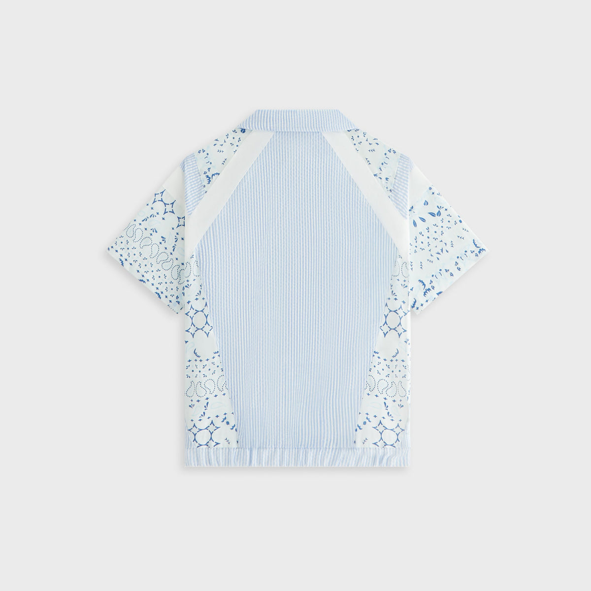 Kith Kids Patchwork Linden Quarter Zip Polo - Larimar | Kith