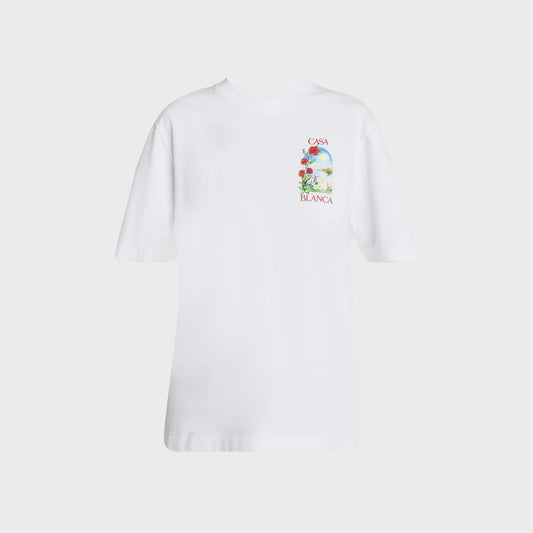 Casablanca LA Days Printed Tee - White | Kith