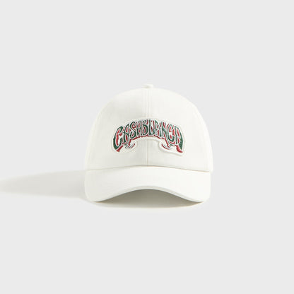 Casablanca Gothic Green Logo Patch Cap - White | Kith