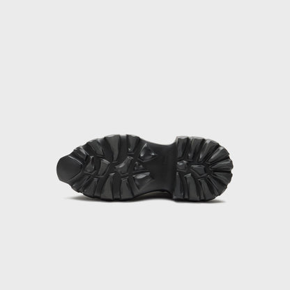 Rick Owens Megalaced Mega Tractor Stivali in Pelle - Black | Kith