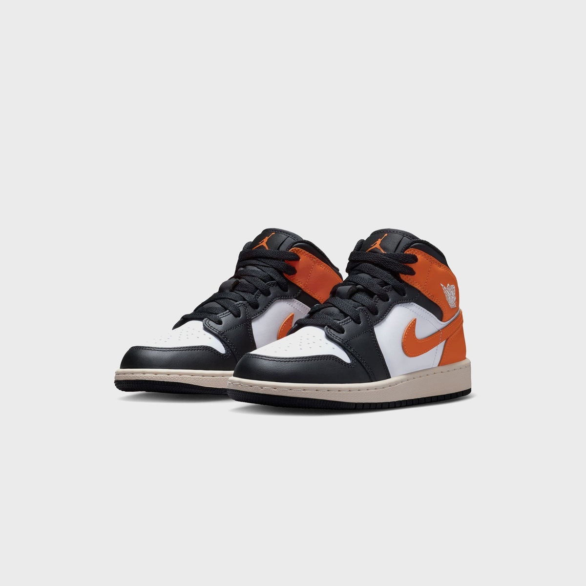 Jordan GS Air Jordan 1 Mid - Starfish / Black / White / Sail | Kith