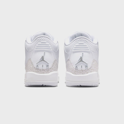 Nike GS Air Jordan 3 Retro - White / Metallic Silver / White | Kith