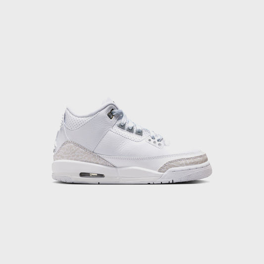 Nike PS Air Jordan 3 Retro - White / Metallic Silver / White | Kith