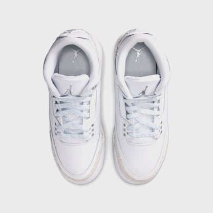 Nike PS Air Jordan 3 Retro - White / Metallic Silver / White | Kith