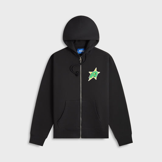 Awake NY Star A Zip Up Hoodie - Black | Kith