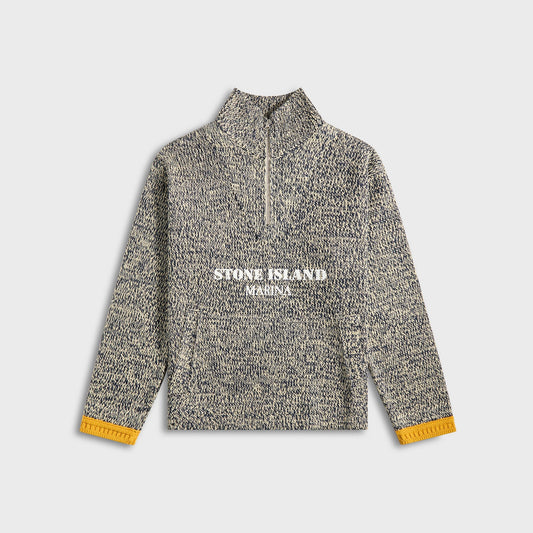Stone Island Cotton Linen Rubberized Effect Marina Polo - Ivory | Kith