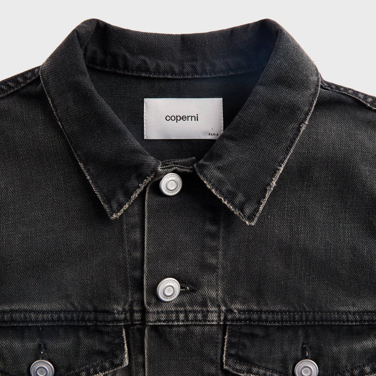 Coperni Hybrid Denim Short Jacket - Black | Kith