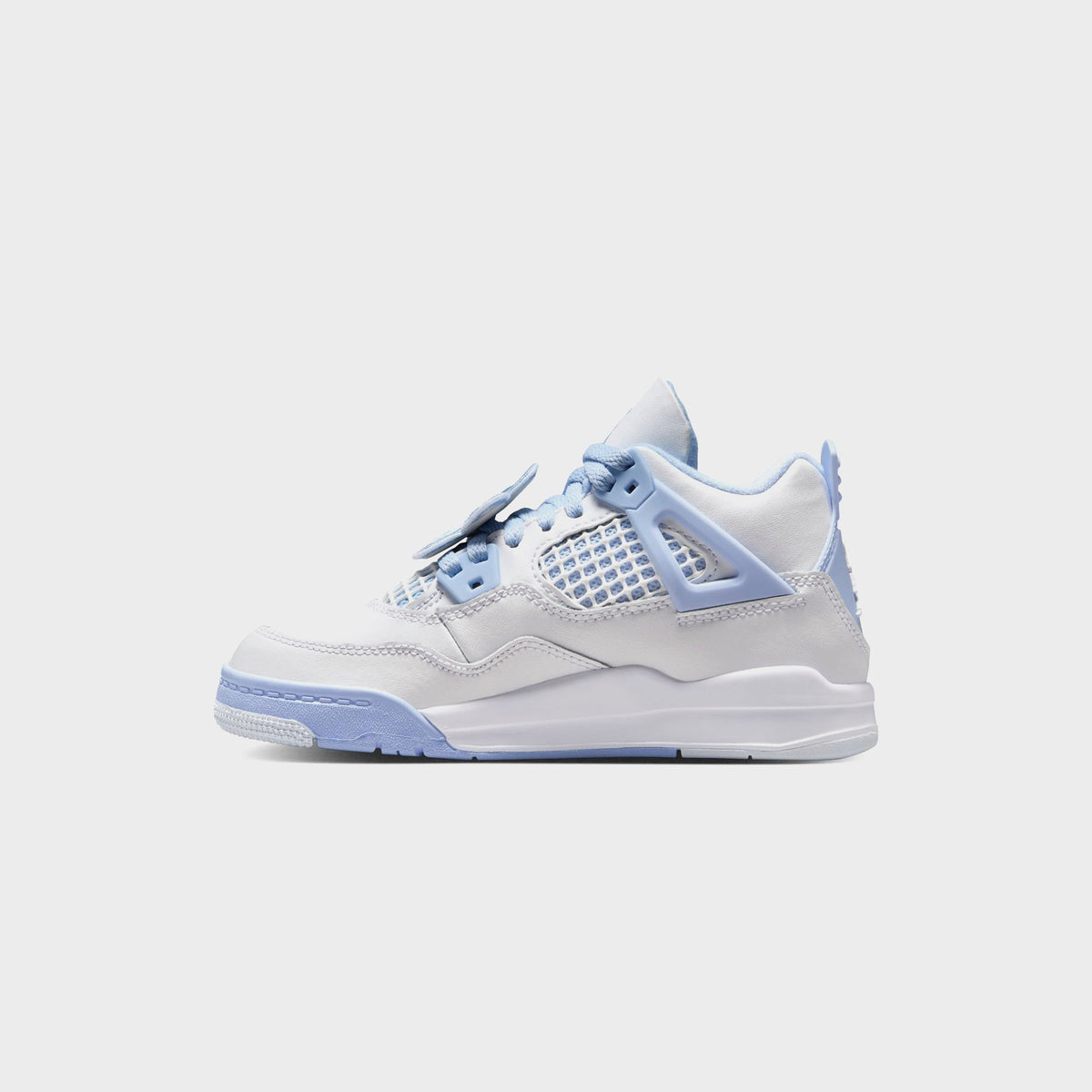 Jordan PS Air Jordan 4 Retro - White / Aluminum / Blue Tint / Oil Gree | Kith