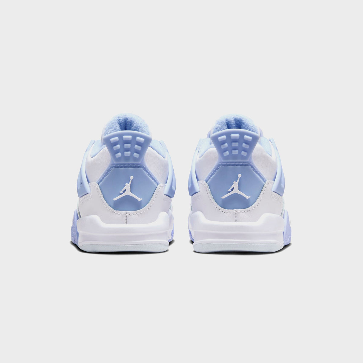 Jordan TD Air Jordan 4 Retro - White / Aluminum / Blue Tint / Oil Gree | Kith