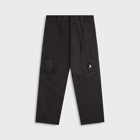 C.P. Company Flatt Nylon Cargo Pants - Black | Kith