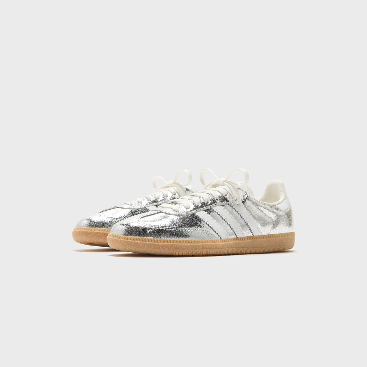 adidas WMNS Samba OG - Silver Metallic / Cloud White / Core White | Kith