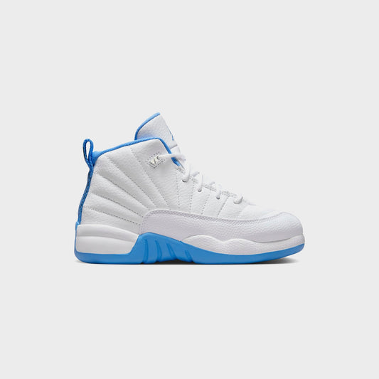 Jordan PS Jordan 12 Retro - White / Metallic Silver / University Blue | Kith