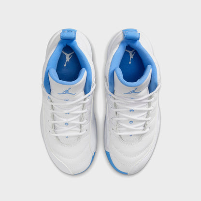 Jordan PS Jordan 12 Retro - White / Metallic Silver / University Blue | Kith