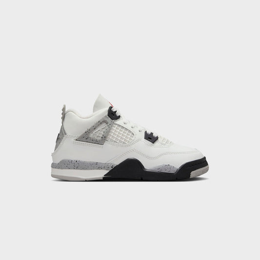 Nike PS Air Jordan 4 Retro - Summit White / Fire Red / Tech Grey / Bla | Kith