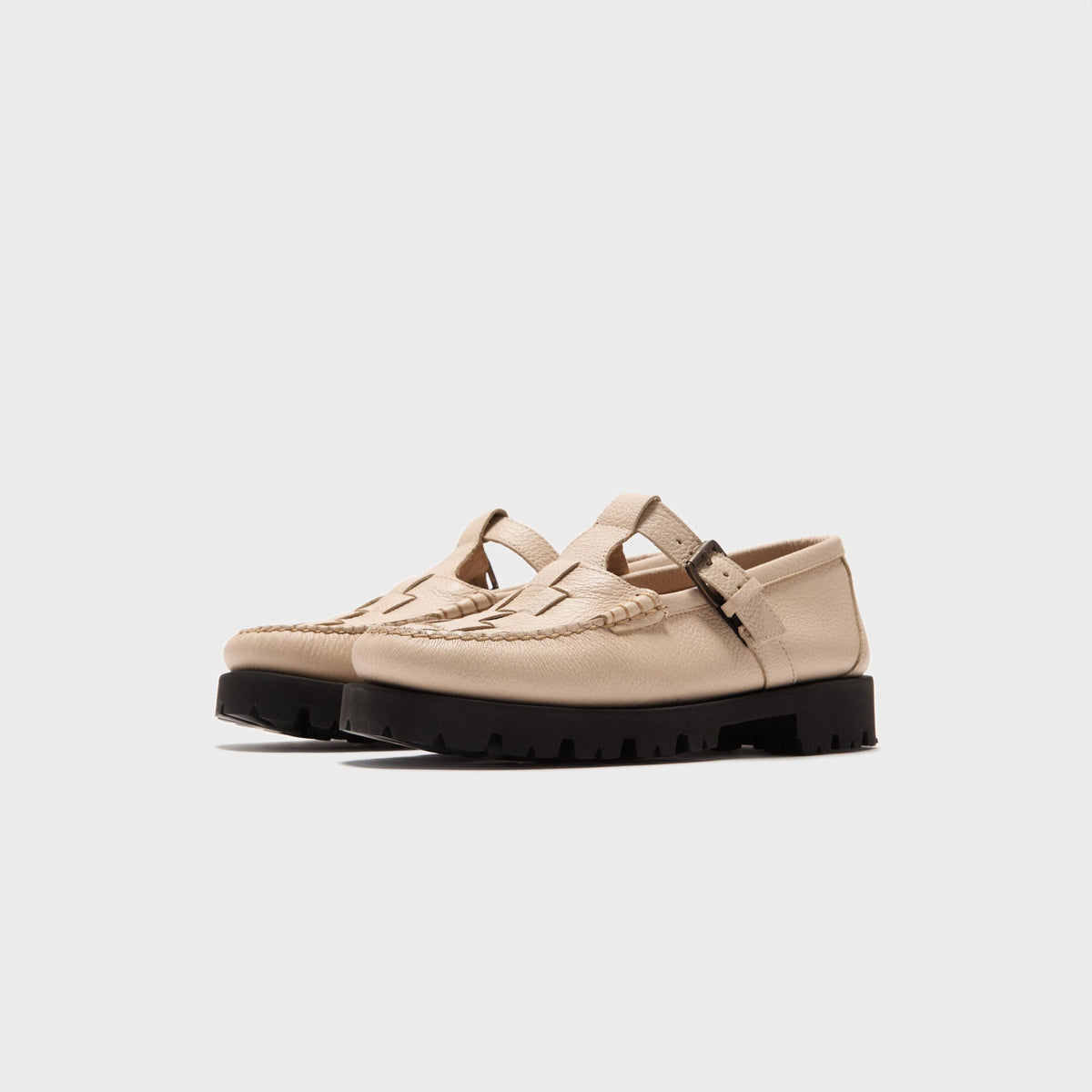 G.H. Bass Mary Jane Fisherman Super Lug - Off White | Kith
