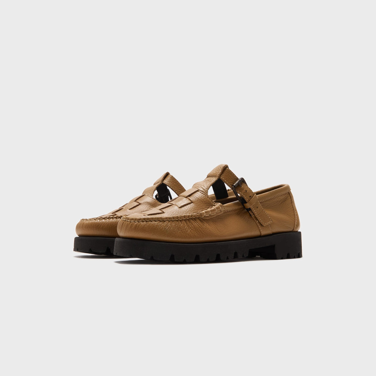 G.H. Bass Mary Jane Fisherman Super Lug - Brown | Kith