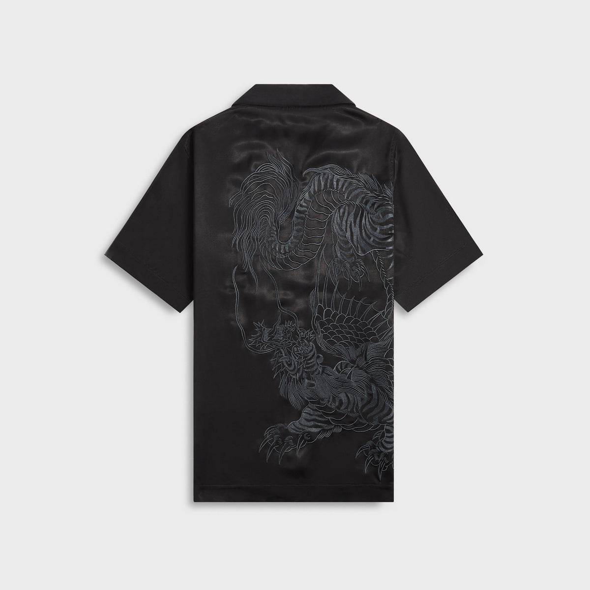 Maharishi 6098 Tiger Dragon Camp Collar Shirt - Black | Kith