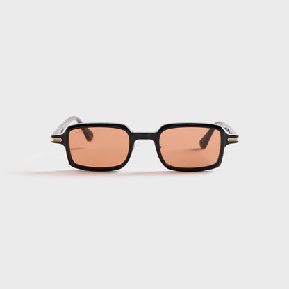 Cartier Square Sunglasses - Black / Amber | Kith