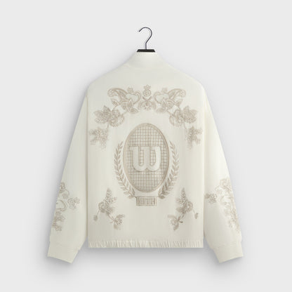 Kith for Wilson Embroidered Mesh Track Jacket - White | Kith