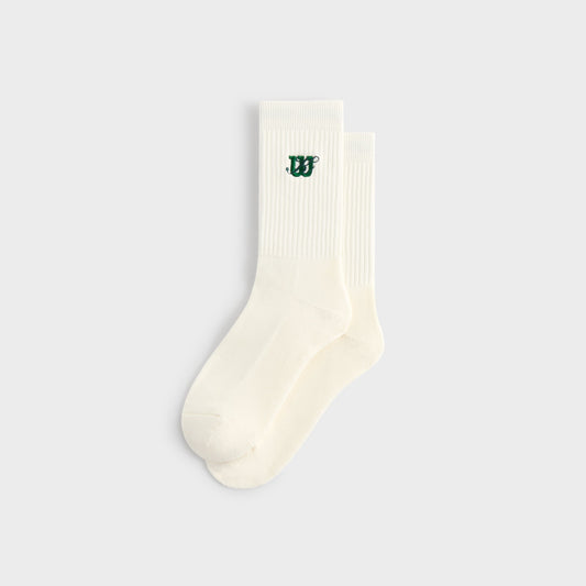 Kith for Wilson Logo Crew Socks - White | Kith
