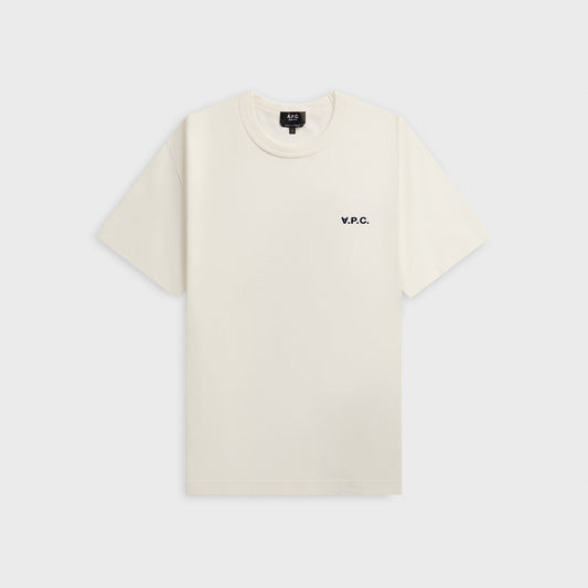 A.P.C. Tee Boxy Petit VPC - White / Dark Navy | Kith