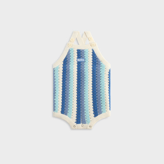 Kith Baby Open Knit Romper - Blue Skies | Kith