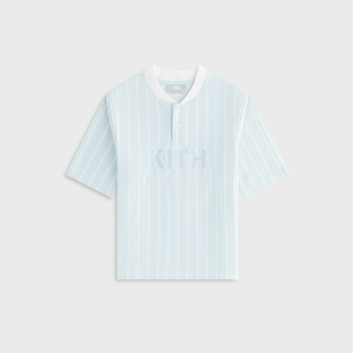 Kith Kids Birdseye Pearson Henley Pullover - Blue Skies | Kith