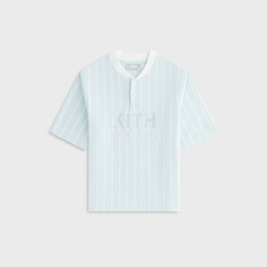 Kith Kids Birdseye Pearson Henley Pullover - Blue Skies | Kith