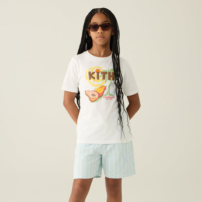 Kith Kids Palm Paradise Vacation Tee - White | Kith