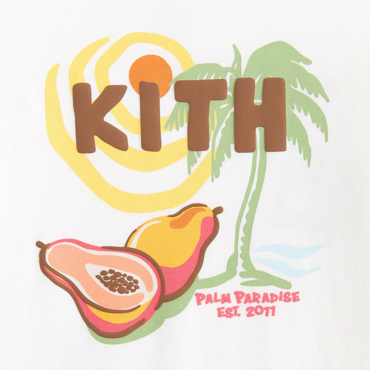 Kith Kids Palm Paradise Vacation Tee - White | Kith