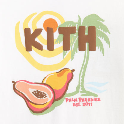 Kith Kids Palm Paradise Vacation Tee - White | Kith