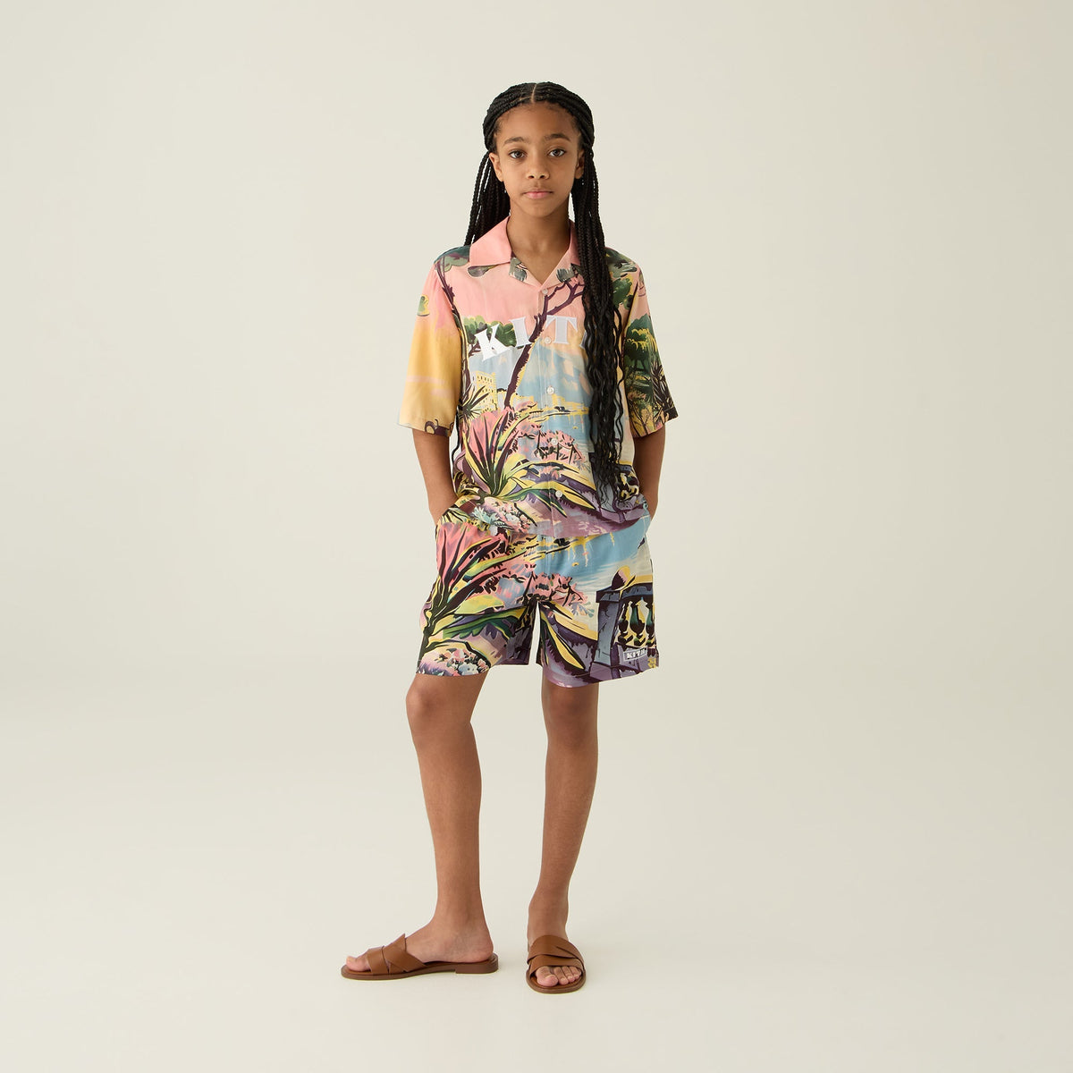 Kith Kids Scenic Villa Thompson Camp Short - Multi | Kith