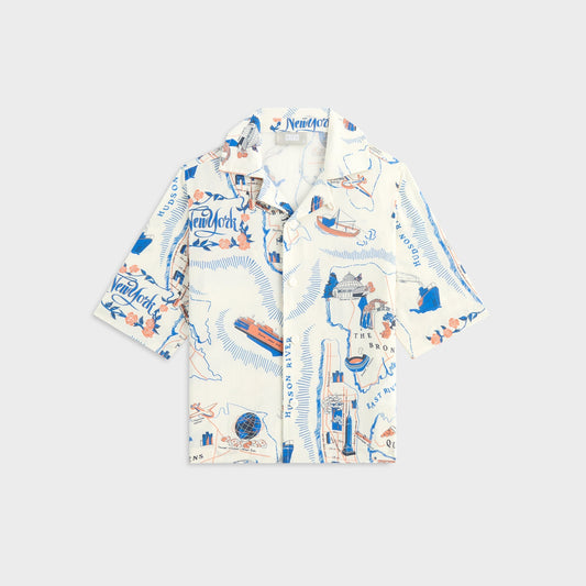 Kith Kids New York Thompson Camp Shirt - Sandrift | Kith