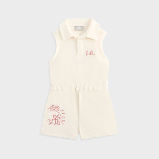 Kith Kids Novelty Terry Romper - Sandrift | Kith