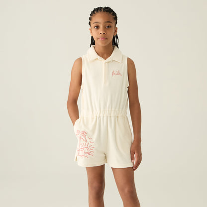 Kith Kids Novelty Terry Romper - Sandrift | Kith