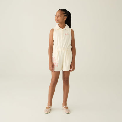 Kith Kids Novelty Terry Romper - Sandrift | Kith